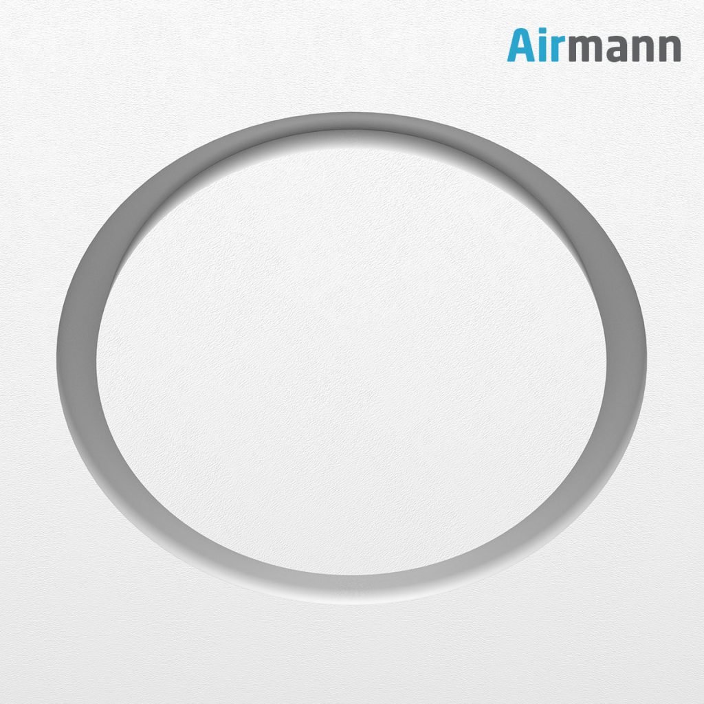 Gipsinis priglaistomas vėdinimo difuzorius Airmann Circle su integruota pajungimo dėžute - Image 3
