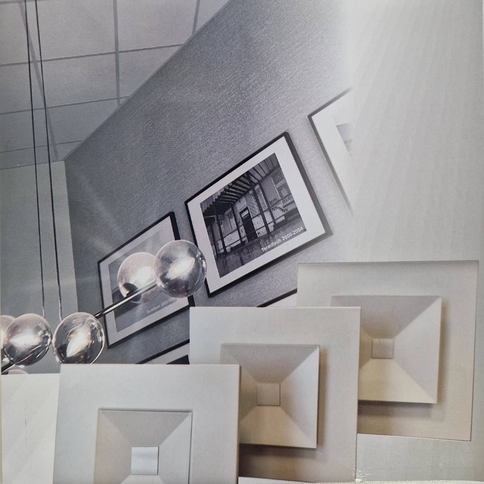 Kvadratinis vėdinimo difuzorius, universalus, BALTAS, JUODAS - Image 3