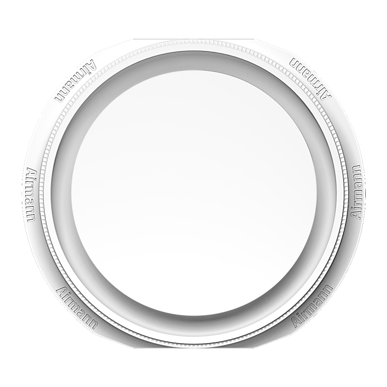 Gipsinis priglaistomas vėdinimo difuzorius Airmann Circle su integruota pajungimo dėžute - Image 2