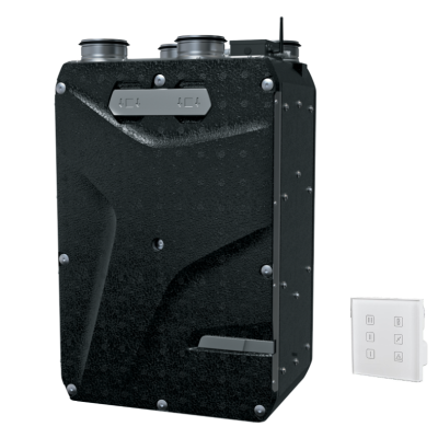 Plokštelinis ENTALPINIS rekuperatorius RECOM EPP3SE su valdymo PULTU