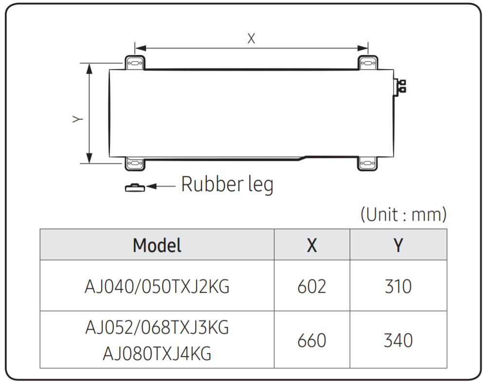 Samsung Multi-split sistemos išorinis blokas, 8.0/9.3 kW, AJ080TXJ4KG/EU - Image 4