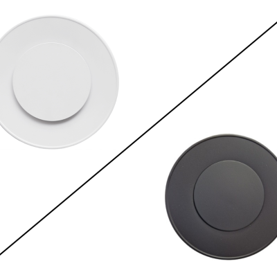 Apvalus vėdinimo difuzorius, universalus, BALTAS, JUODAS