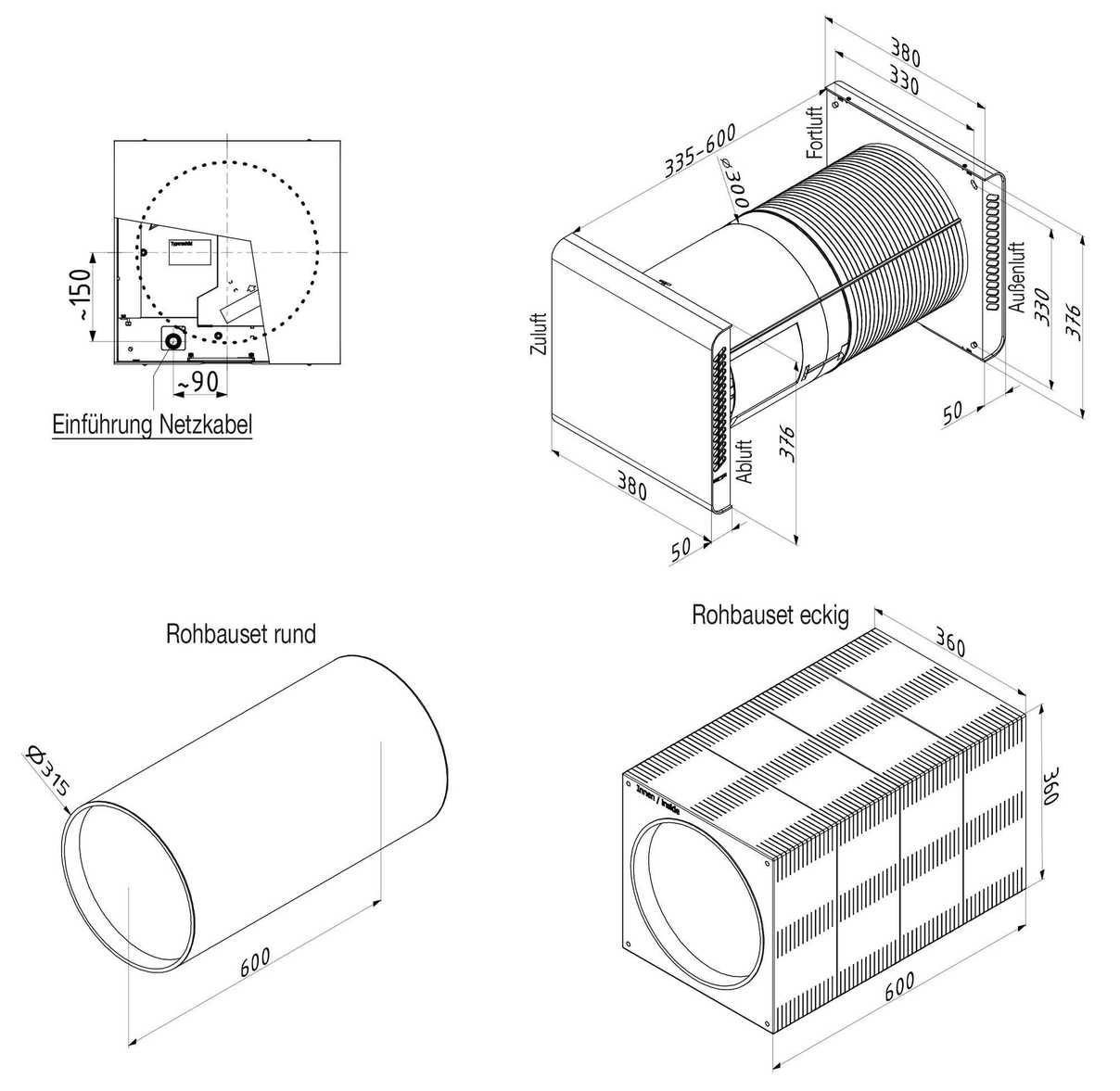 Mini rekuperatorius Zehnder ComfoSpot 50 - Image 6