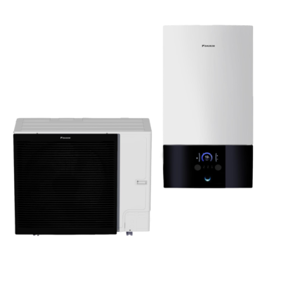 Daikin ERLA11DW1 / EBBX11D9W – Altherma 3 R W 11 kW oras–vanduo šilumos siurblys šildymui ir vėsinimui, 9 kW šildytuvas