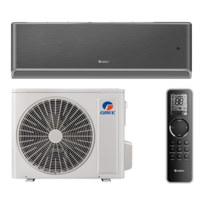 Šilumos siurblys Gree AIRY BLACK GWH18AVDXE-K6DNA1A/I + GWH18AVDXE-K6DNA1A/O 5,3/5,6 kW
